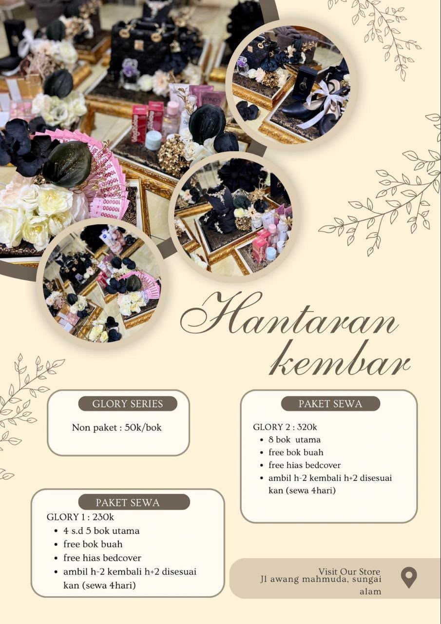 Seserahan, Paket Sewa GLORY 2